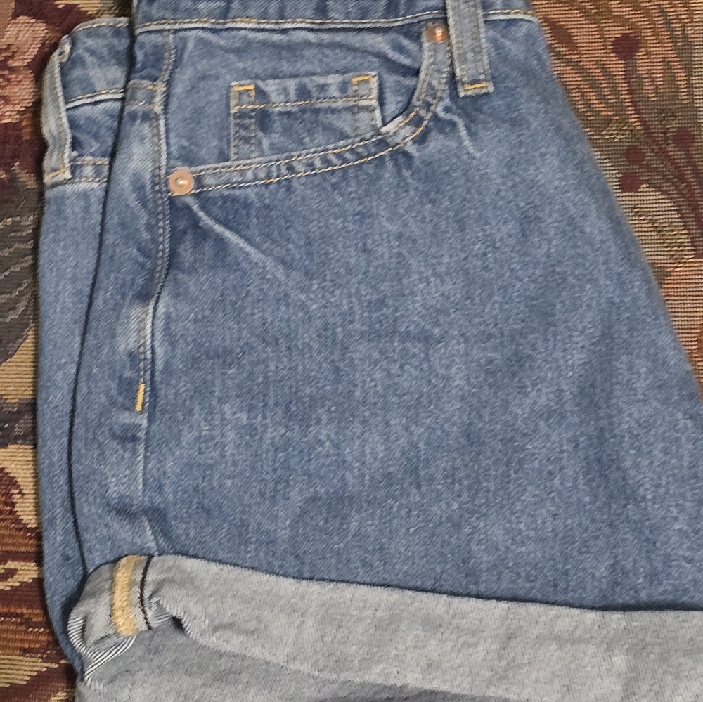 Wild Fable Womens High Rise Rolled Cuff Happy Jean Shorts 28R - Picture 14 of 15